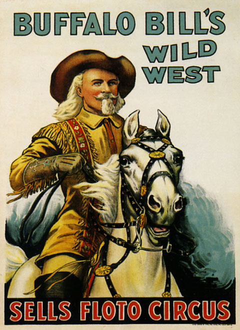 Horse Buffalo Bill Wild West Show Advertising Vintage Poster Repro FREE ...